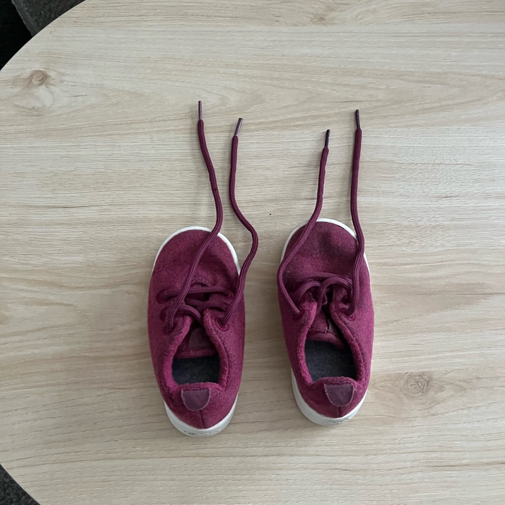 Allbirds Toddler Red Lace-Up Sneakers